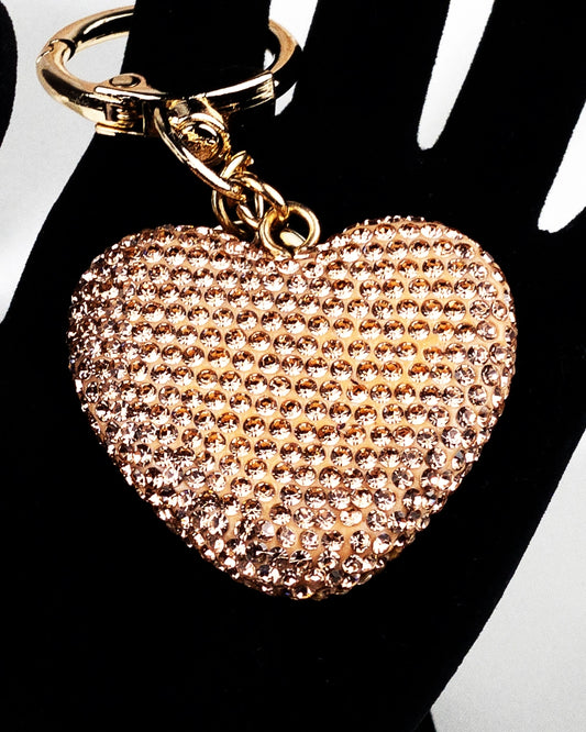 Creative Diamond Set Love Case Bag Pendant Keychain