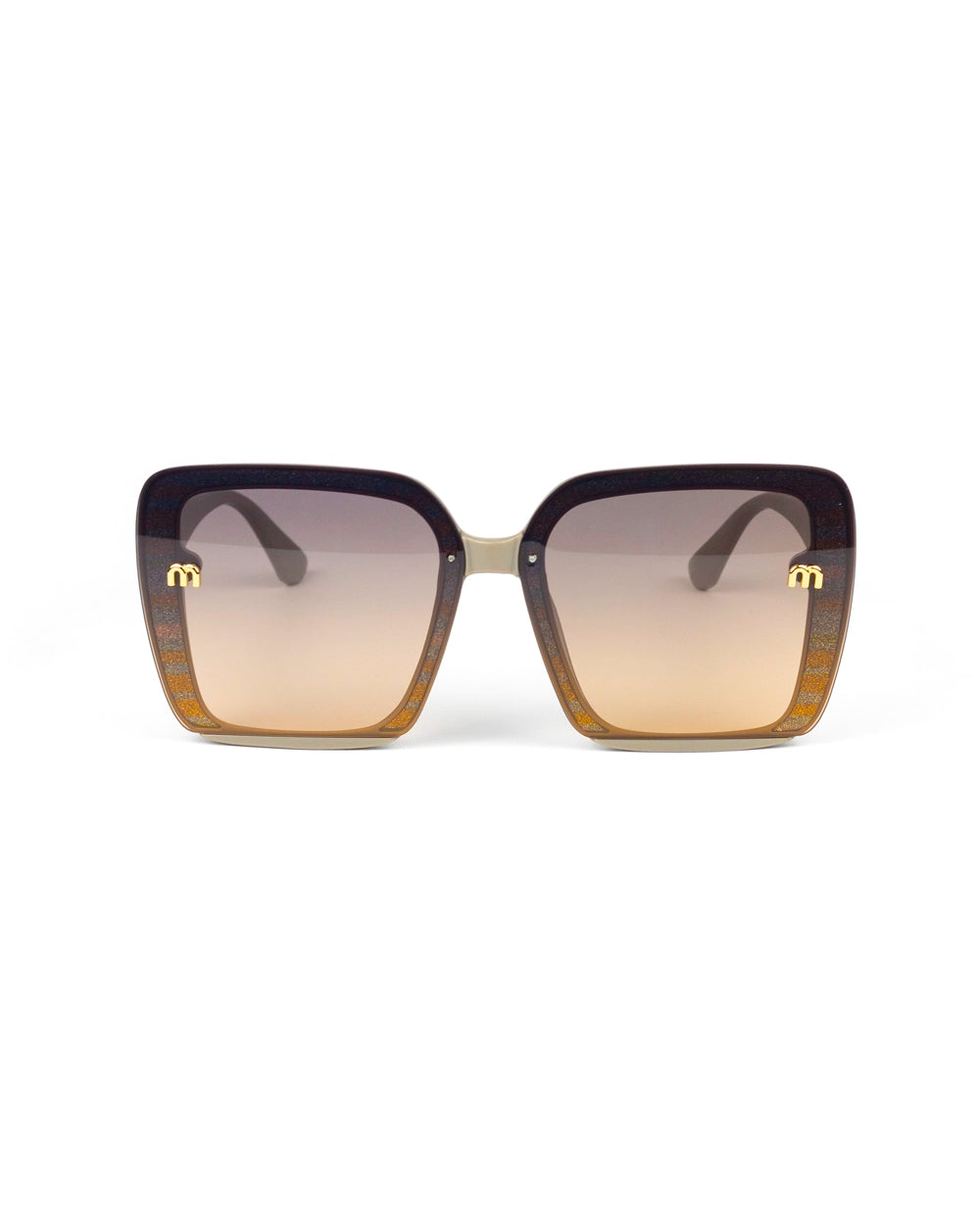 Glitter Square Fashion Sunglasses