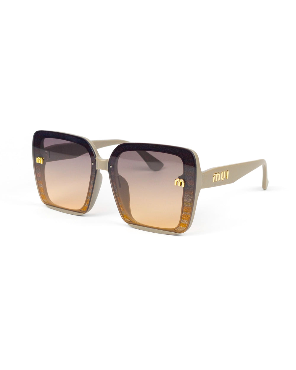 Glitter Square Fashion Sunglasses
