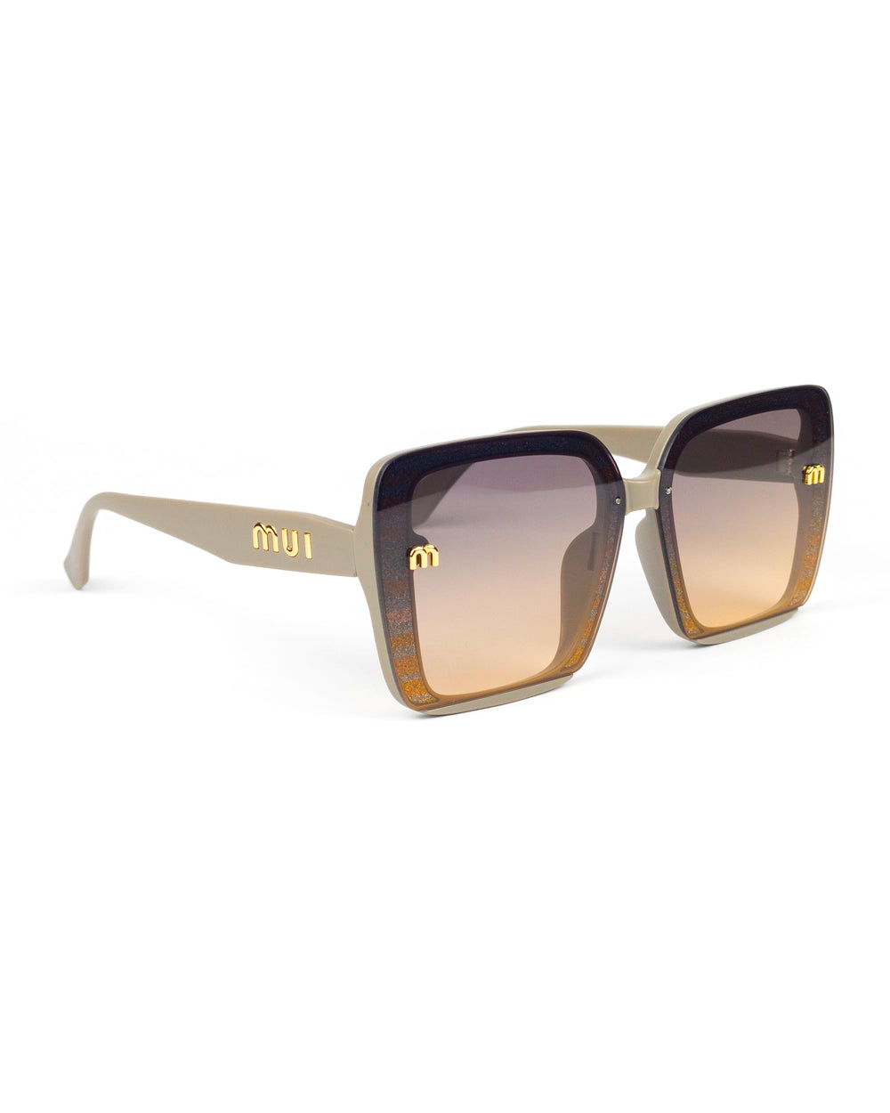 Glitter Square Fashion Sunglasses