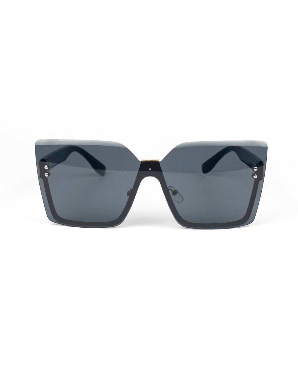 Gradient Rivet Decor Sunglasses: Casual Style for the Beach (UV400)