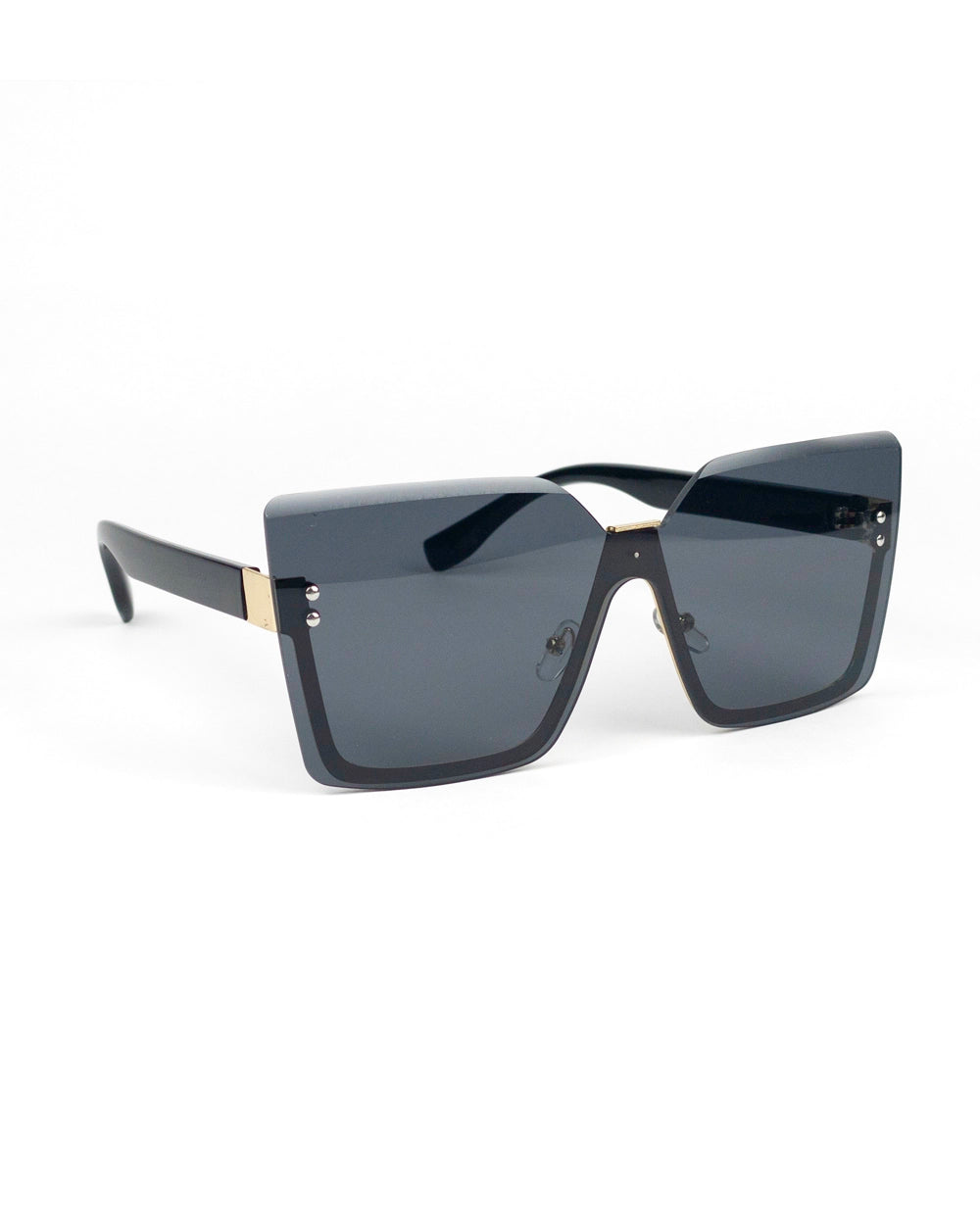 Gradient Rivet Decor Sunglasses: Casual Style for the Beach (UV400)