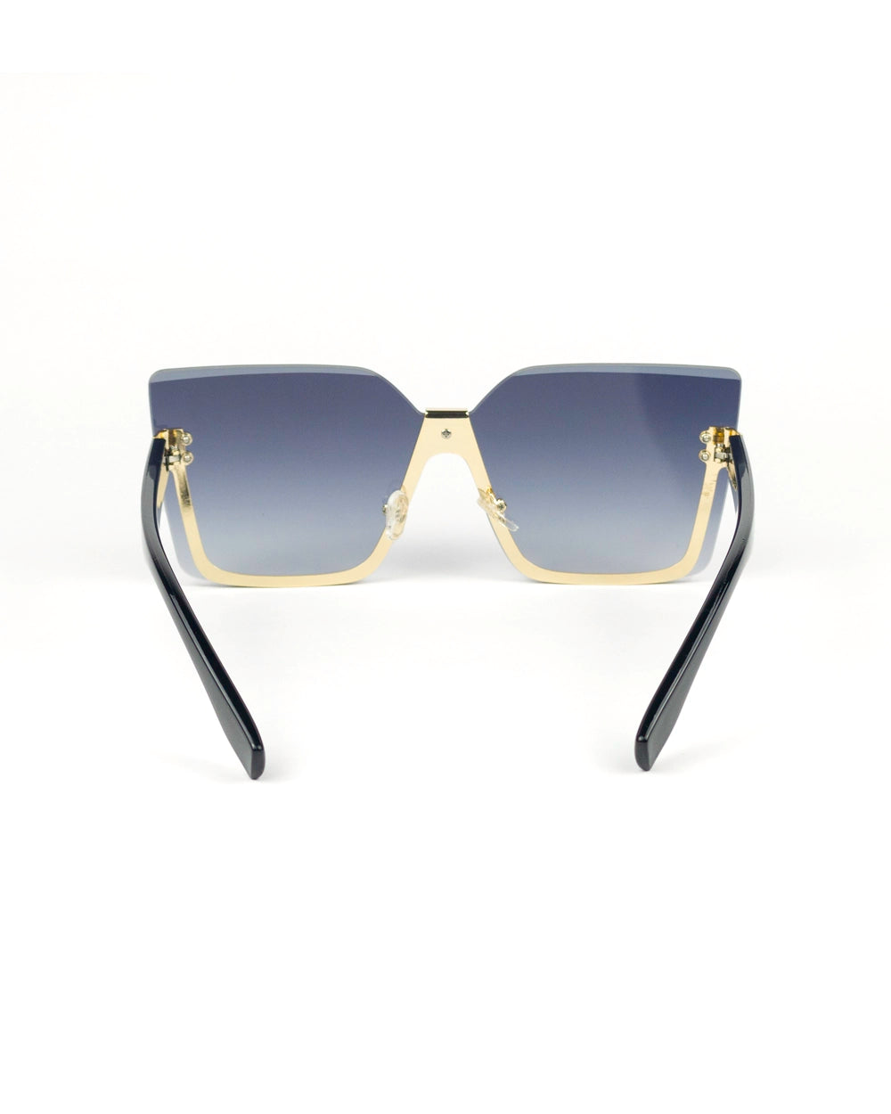 Gradient Rivet Decor Sunglasses: Casual Style for the Beach (UV400)