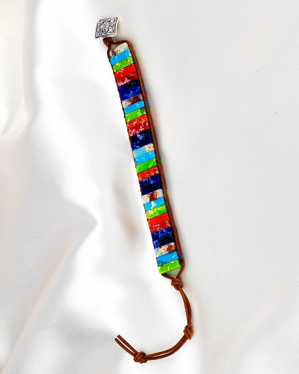 Energy Healing Stone Braided Colorful Adjustable Rope Hand Bracelet