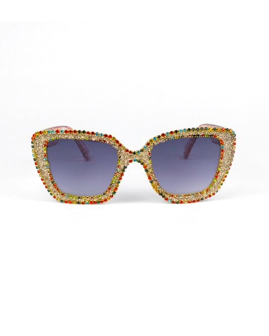 Sparkling Rhinestone Cat Eye Fashion Sunglasses