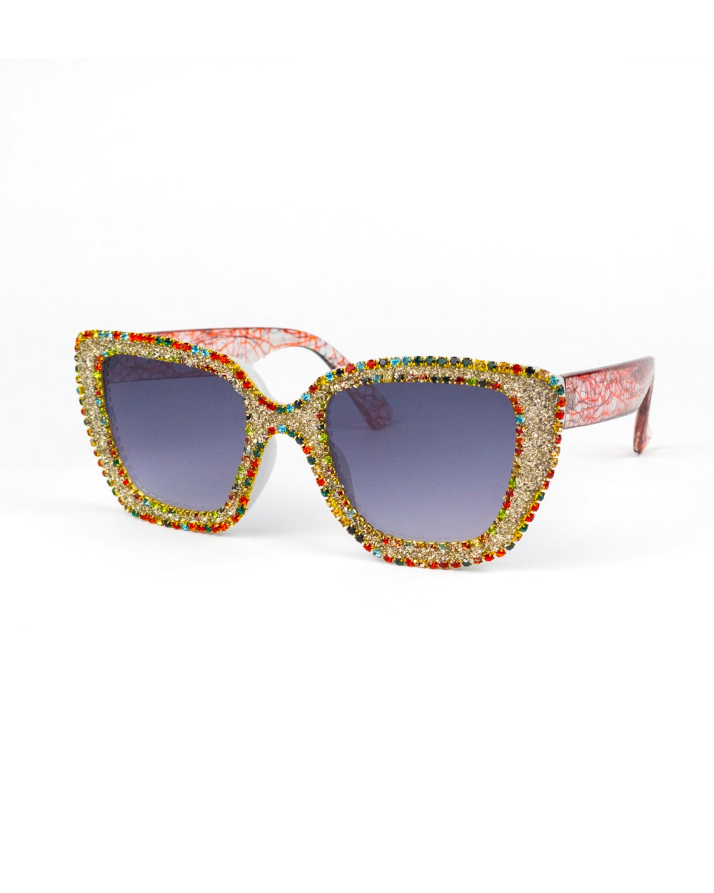 Sparkling Rhinestone Cat Eye Fashion Sunglasses