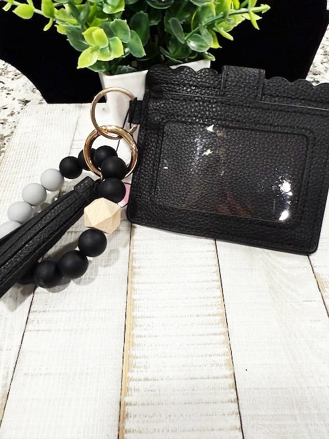 Wallet Bracelet with Tassel – Leopard, Marble, Black & Cowprint Styles